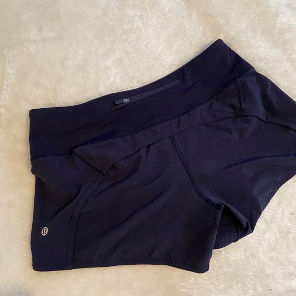 lululemon athletica Pants - Lululemon Running Shorts - Size 8 Navy